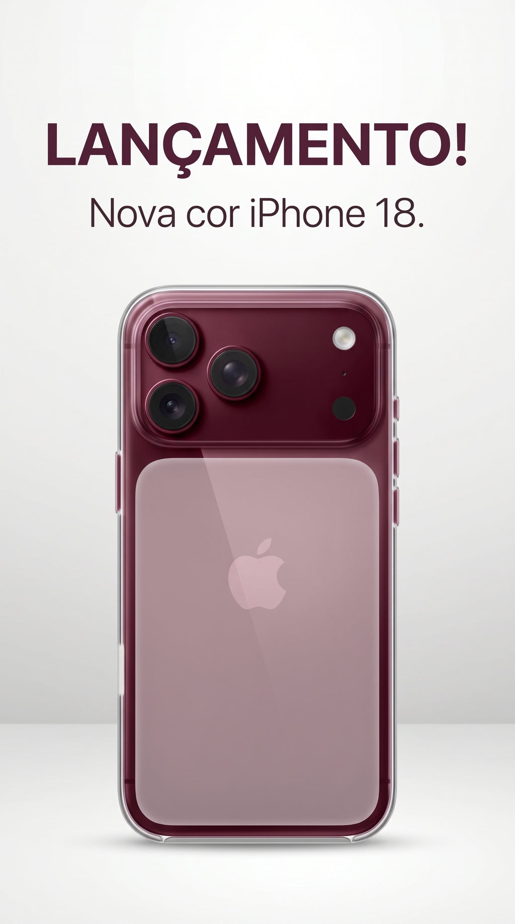 Capinha Acrílico Clear MagSafe iPhone 18