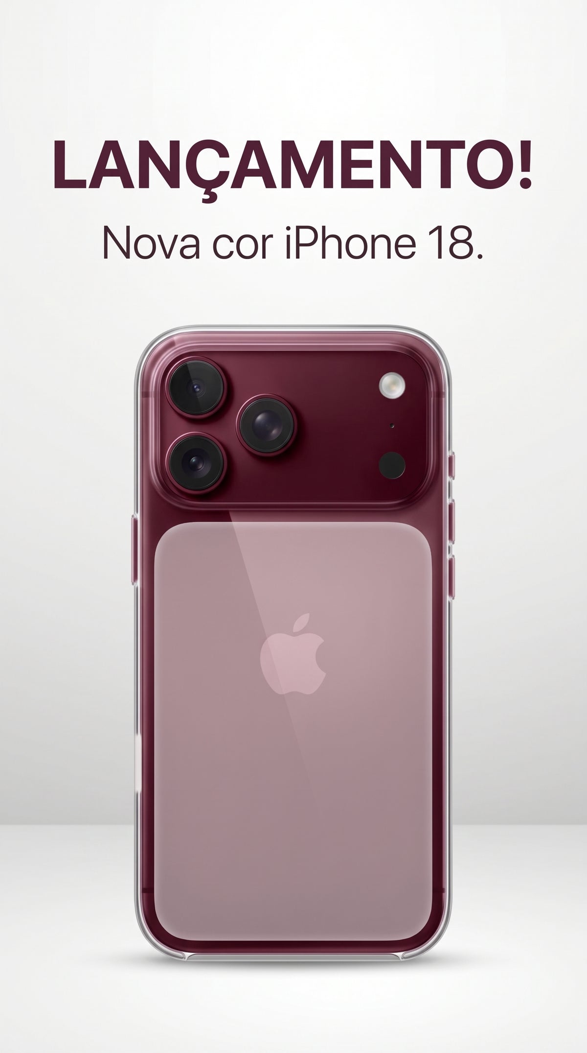 Capinha Acrílico Clear MagSafe iPhone 18